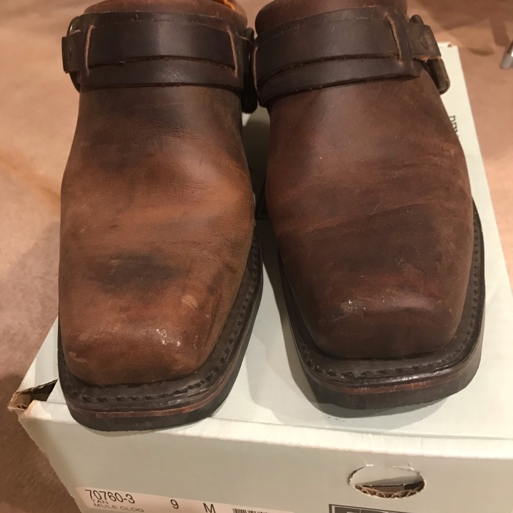 Frye mule clog